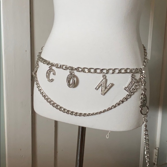 ASOS Curve Accessories - ASOS Curve Iconic Silver chain belt 16